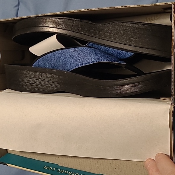 AEROTHOTIC Slip On Recovery Footwear Plantar Fasciitis Flip Flops - Picture 5 of 7